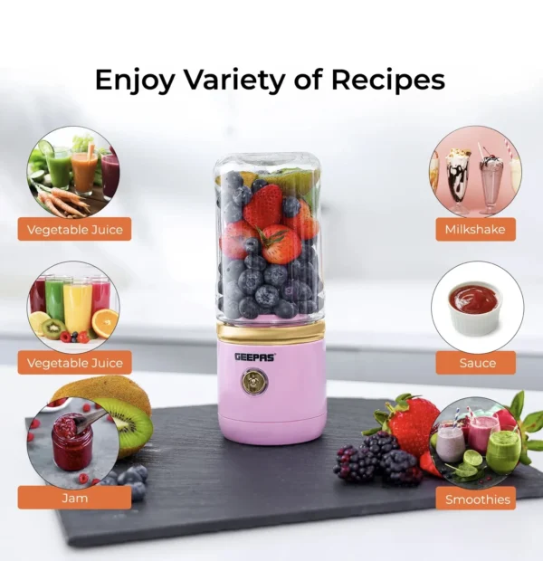 portable and rechargeable blender GEEPAS - Image 3