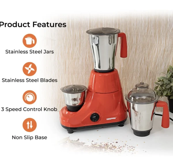 GEEPAS 3in1 MIXER GRINDER - Image 2