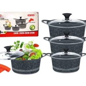 Sonex Die-Cast Marble Coating 10-Piece Cookware Set