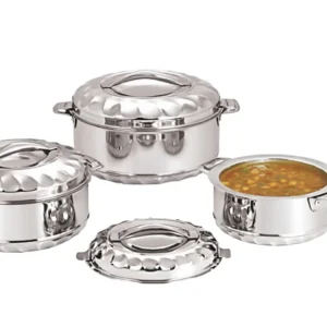 Solitaire Stainless Steel 3-Piece Hot Pot Set – 1.0L, 1.5L, 2.5L OR SET- 2.5L,3.5,5L