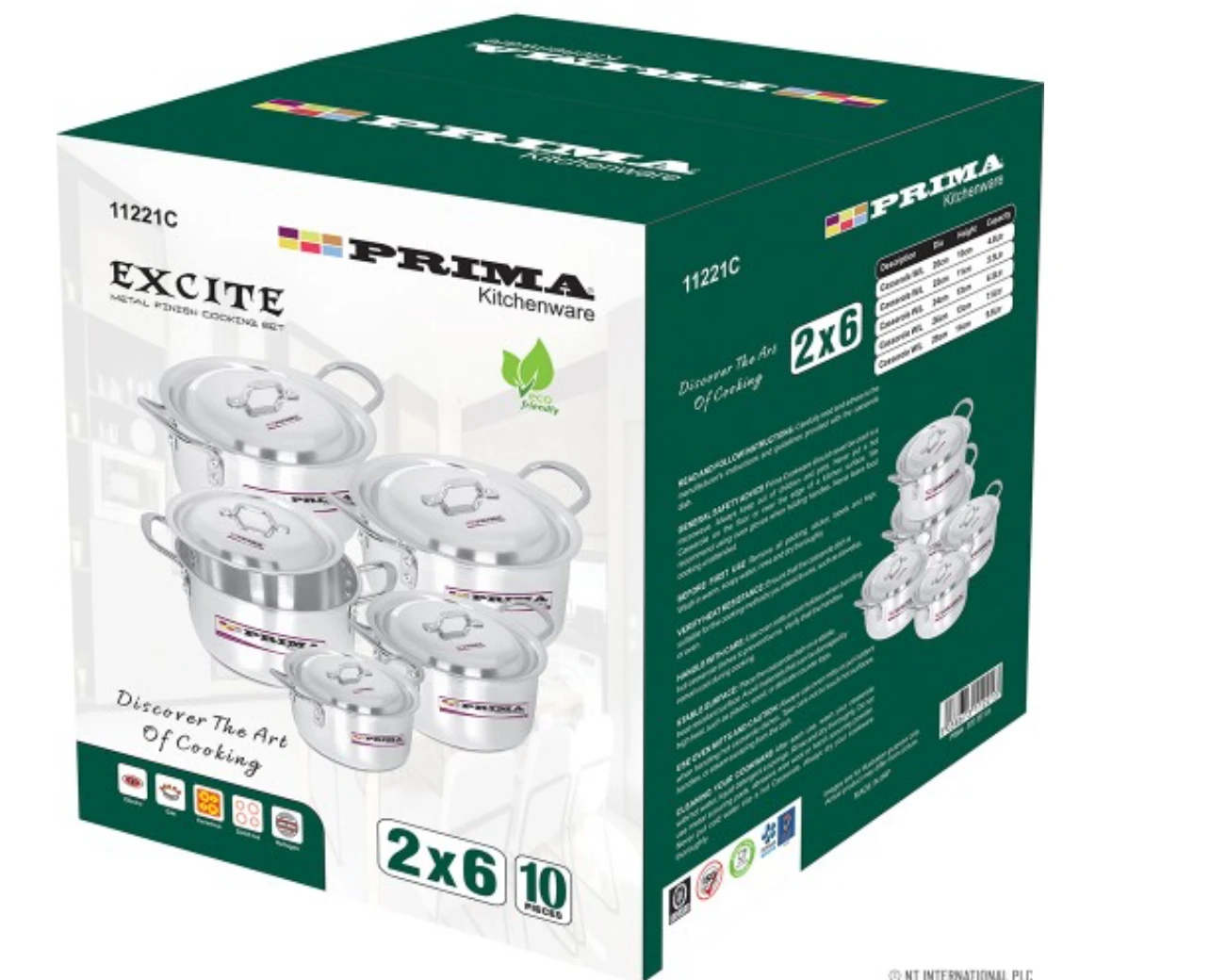 10pc CASSOROLE SET WITH LIDS(20cm-28cm)