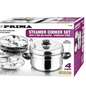 Prima Stainless Steel Idly Cooker - 3 or 4 Tier