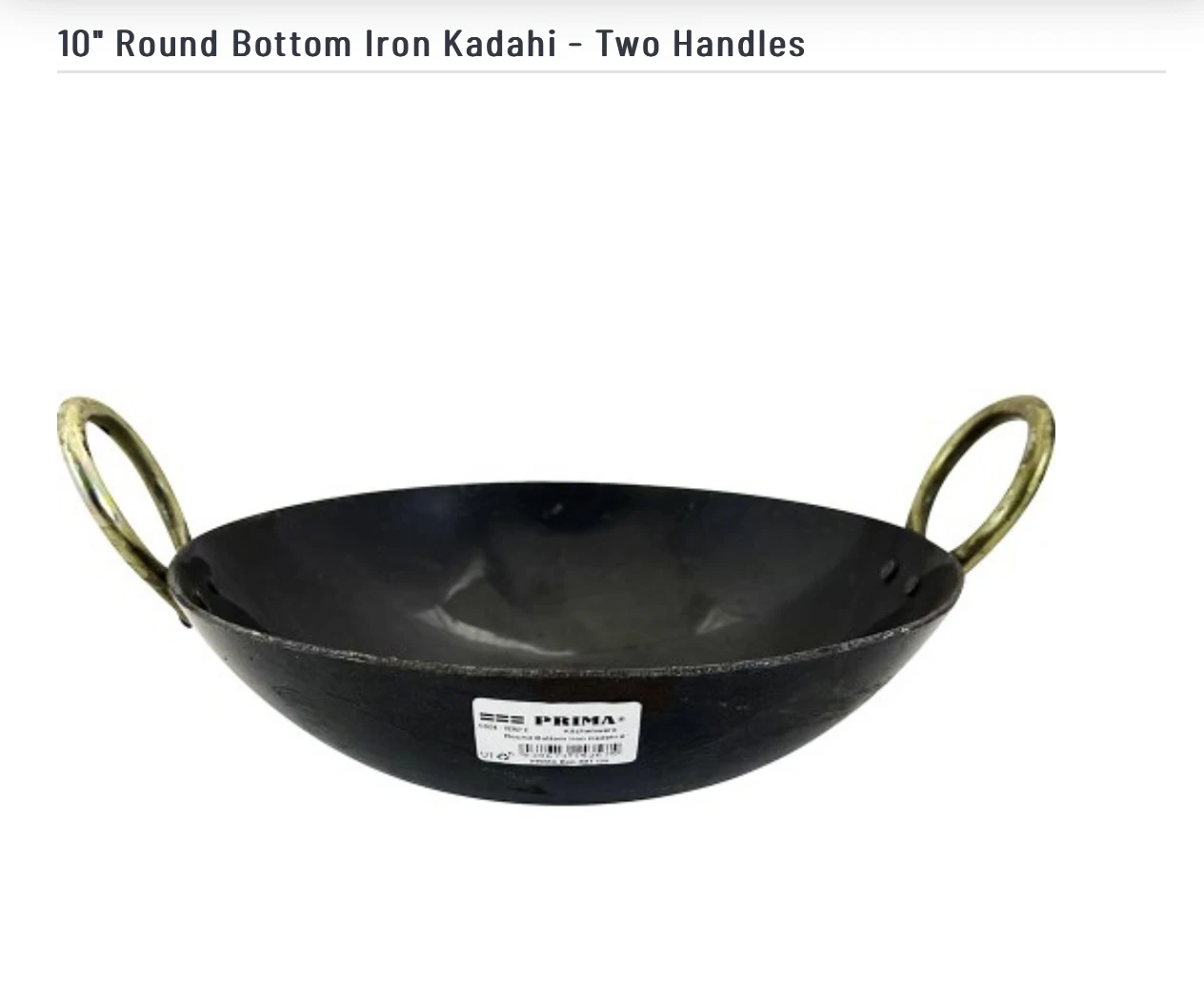 Iron Kadai 8″,10″, 11″, 12″