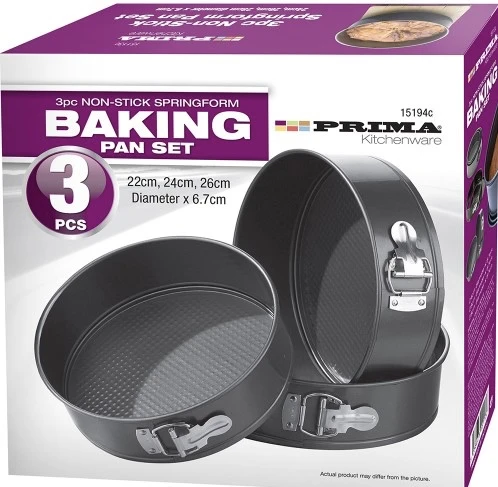 Non-Stick Spring Form Baking Pan Set