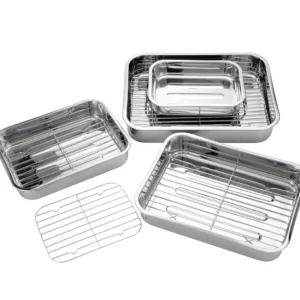 Heavy-Duty Roaster Pan Set with Racks