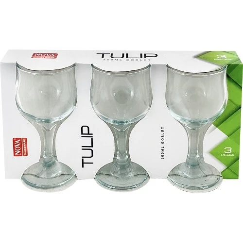 TULIP GOBLET SET OF 3 280ML