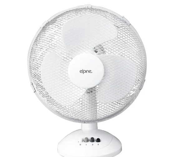 12" (30cm) Oscillating Desk Fan