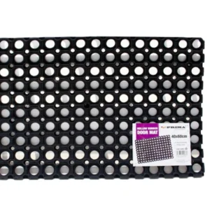 RUBBER HOLLOW DOOR MAT 16MM 40x 60CM HOMELY NEEDS