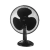 12" elpine desk fan black