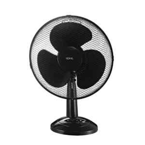 12" elpine desk fan black