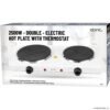 Electric Hot Plate with Thermostat (Double-white)