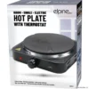 Electric Hot Plate with Thermostat (Single-Black)